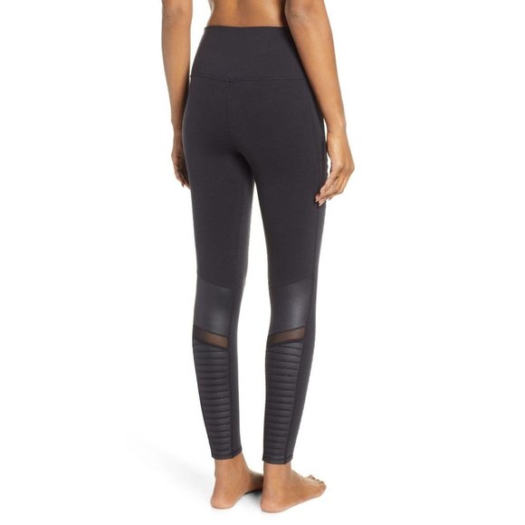 ALO High Waist Moto 7/8 Leggings Black Small $114 - Picture 2 of 10